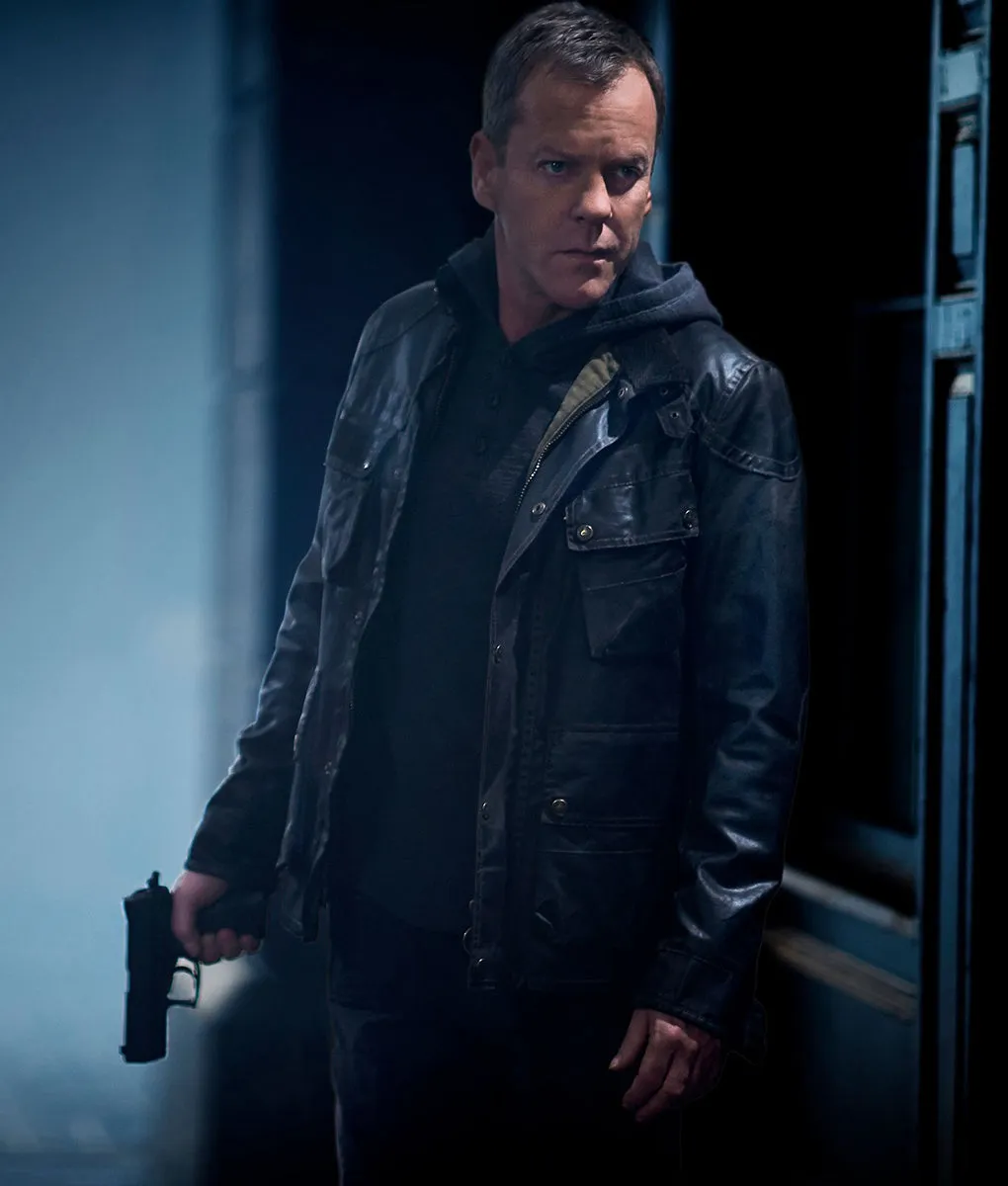 24 Live another Day Leather Jack Bauer Style Jacket by TJS