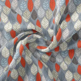 Autumn Leaves Digital Printed Fabric