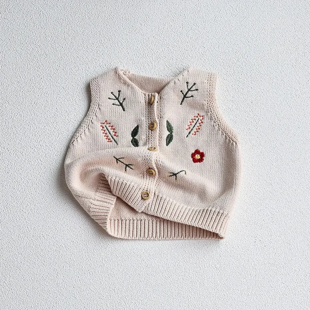 Baby Embroidered Knit Vest