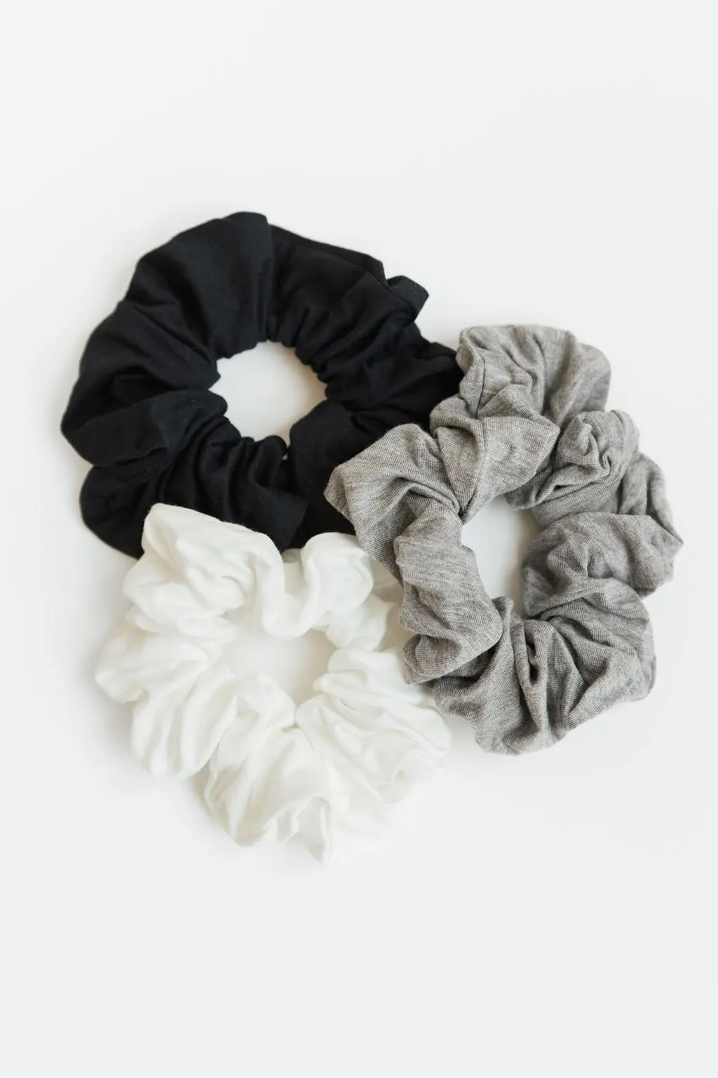 Bamboo Stretch-Knit Scrunchies