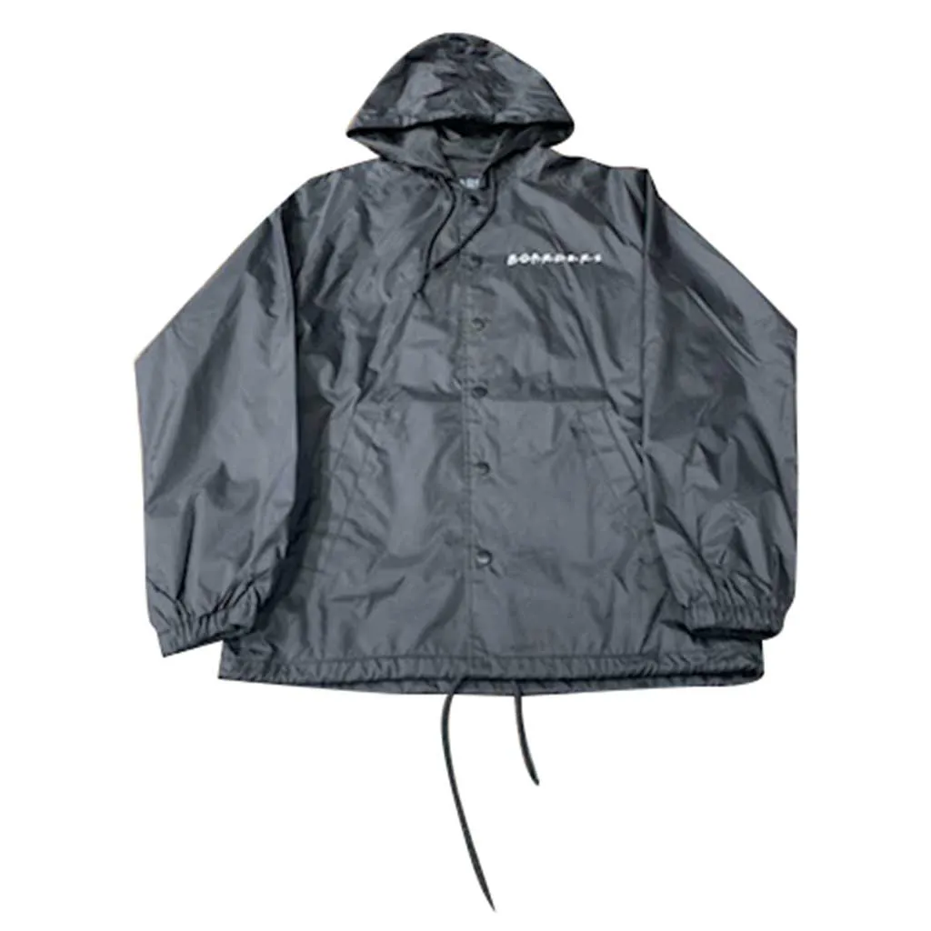 Boarders The Cast Coaches Jacket with Nylon Hoodie - Black