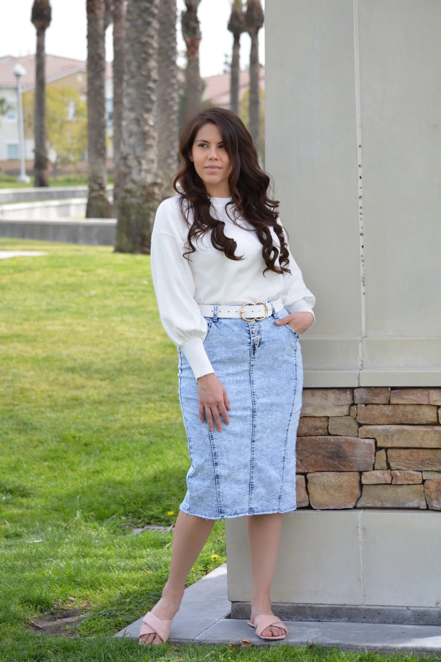 Caelynn Lightweight Ivory Knit Top