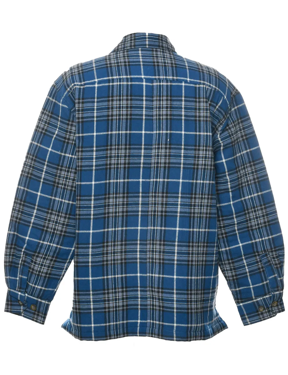 Checked Blue Jacket - L