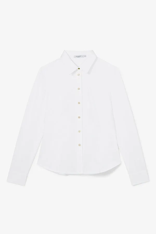 Clemens Flex Shirt - Knit Poplin :: White