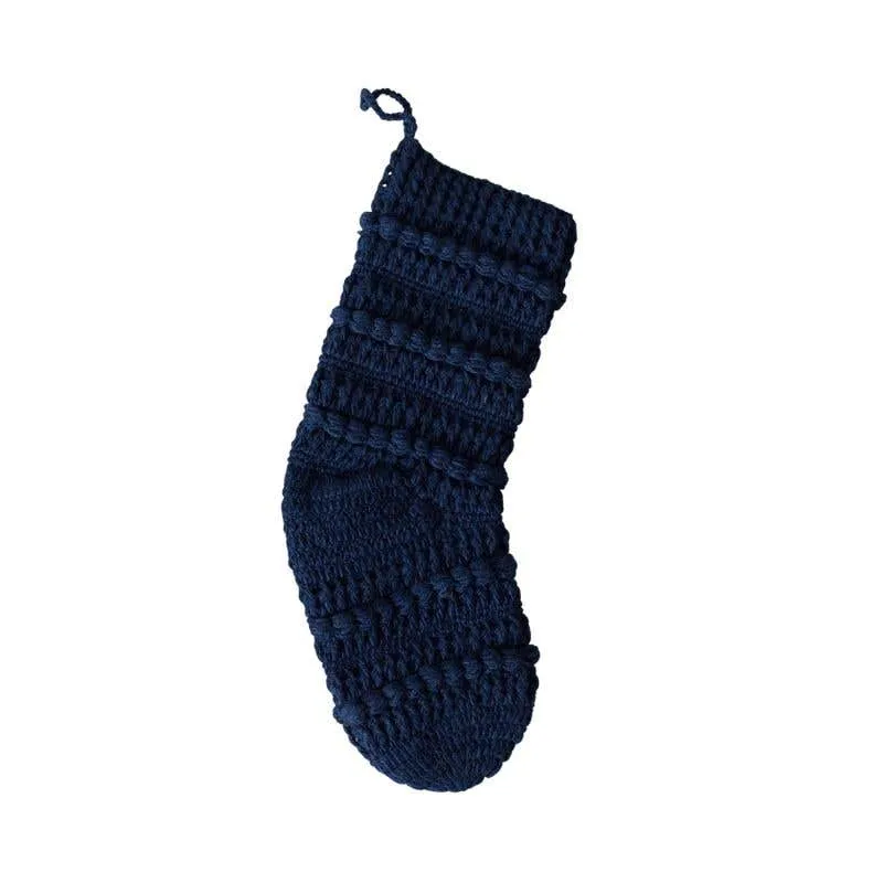 Crocheted Wool Knit Stocking