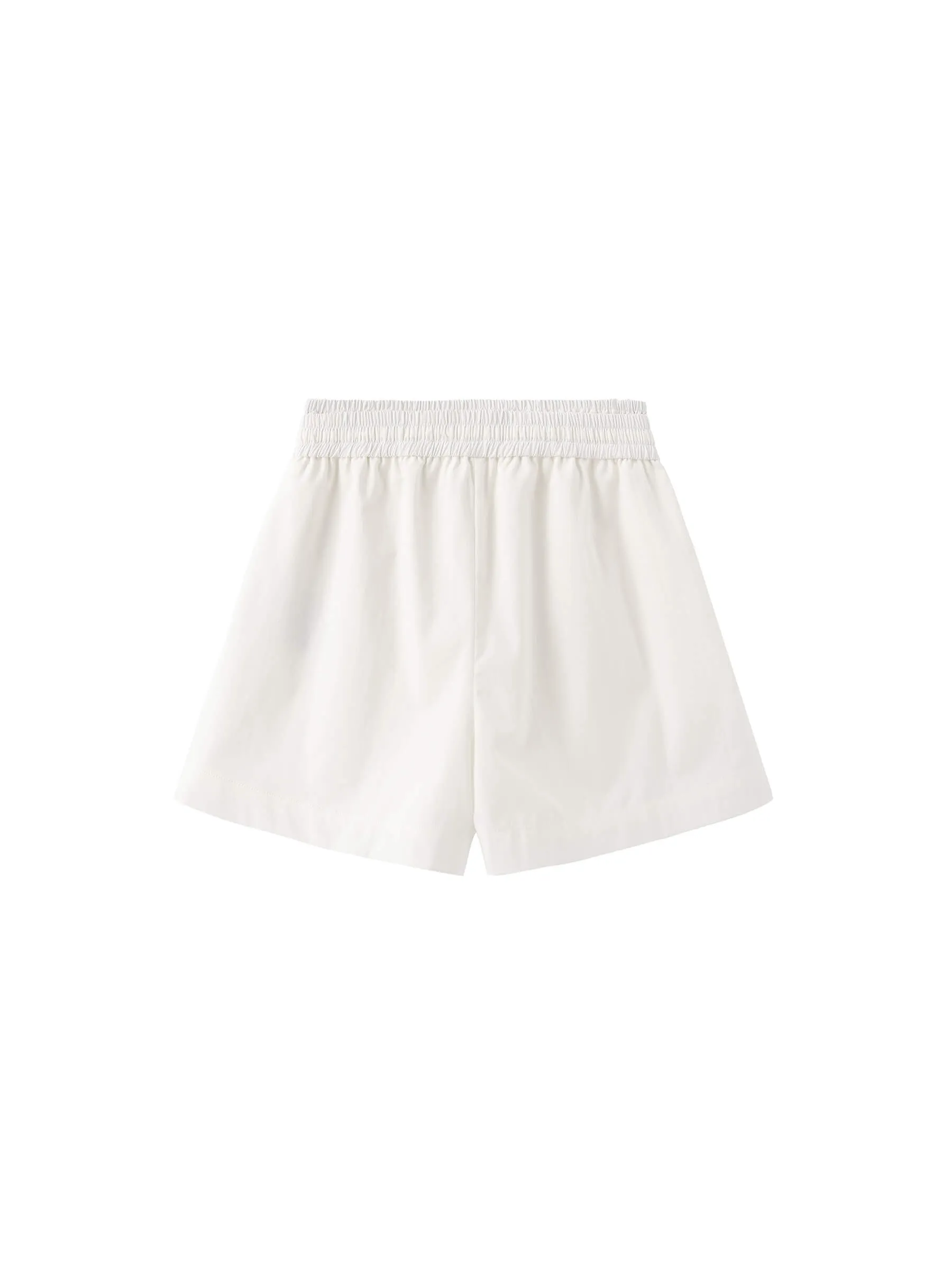 Drawstring Elastic Waist Mini Shorts