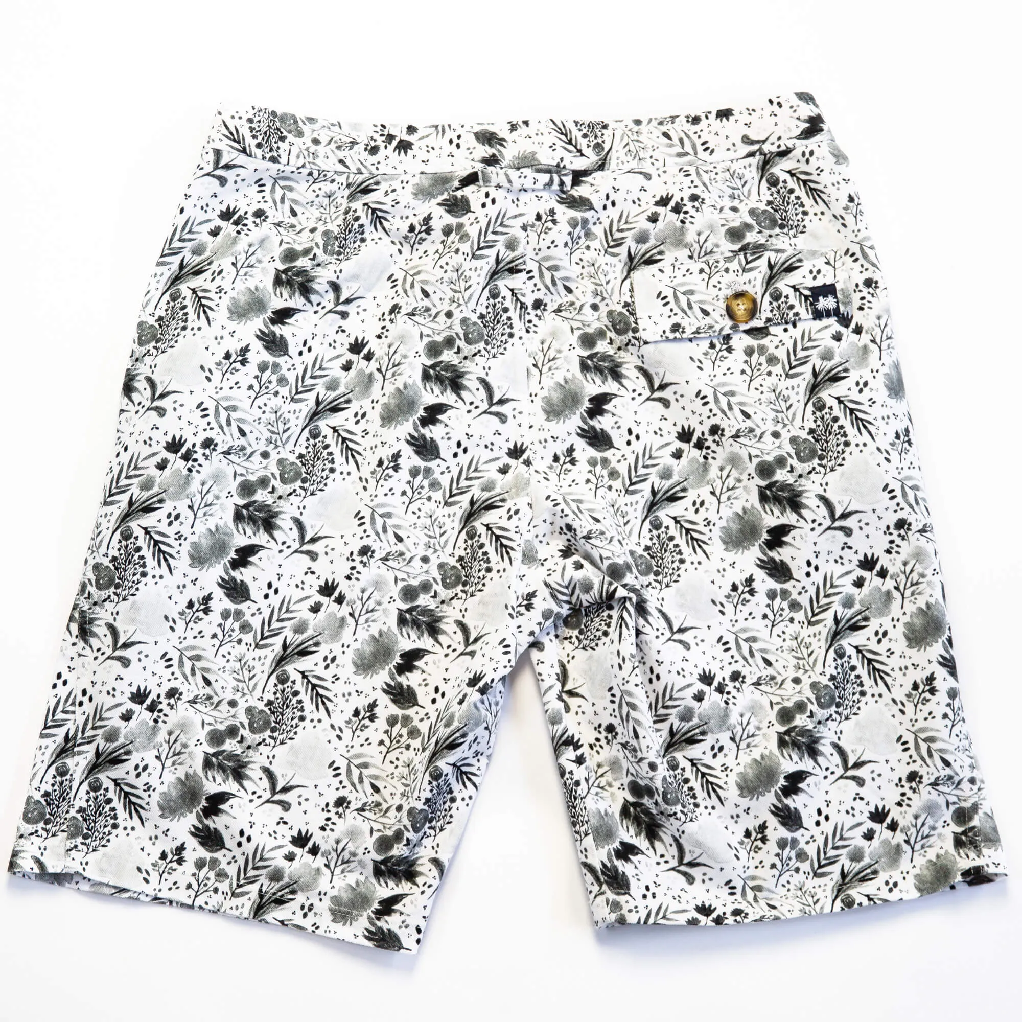 Eagle Printed Pique Shorts