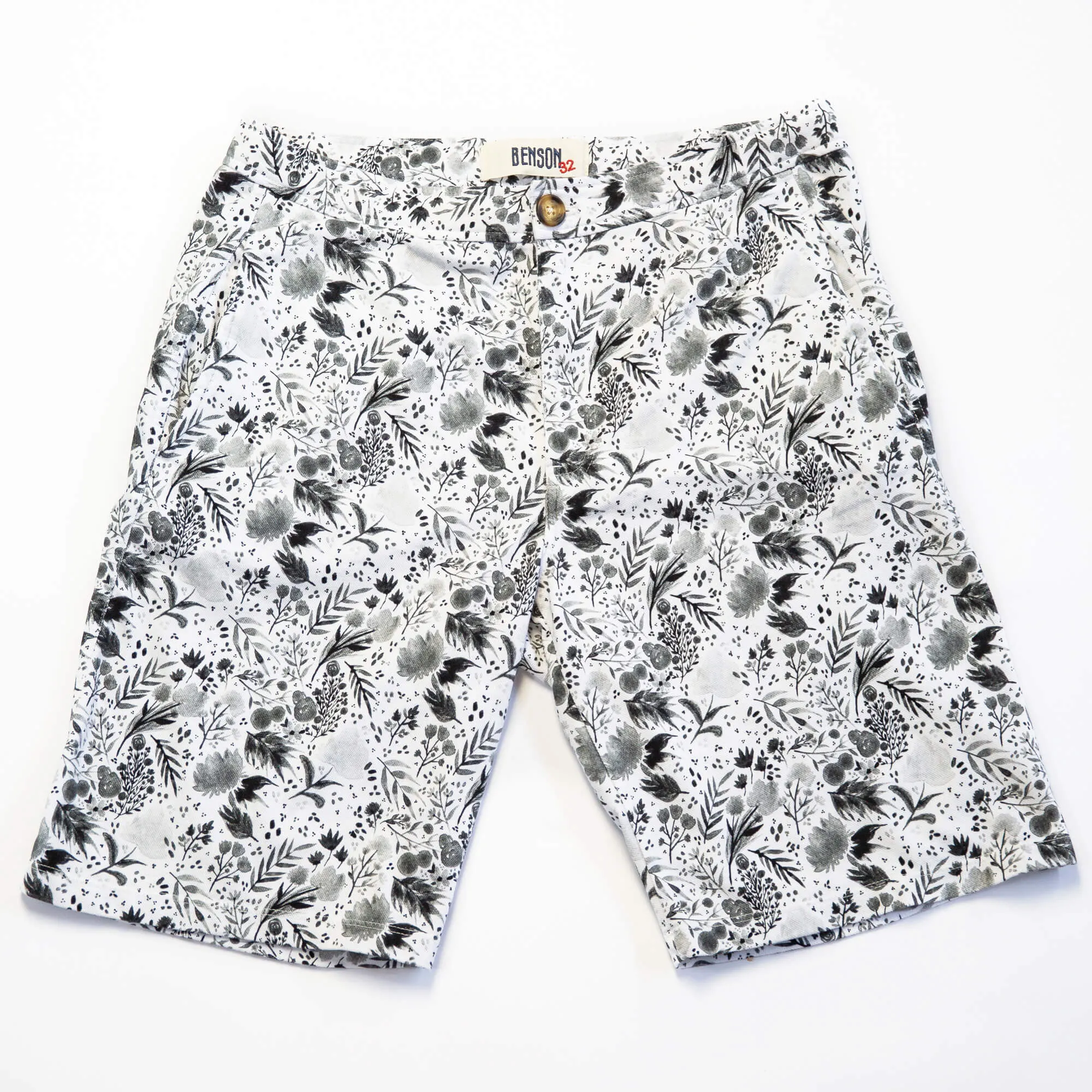 Eagle Printed Pique Shorts