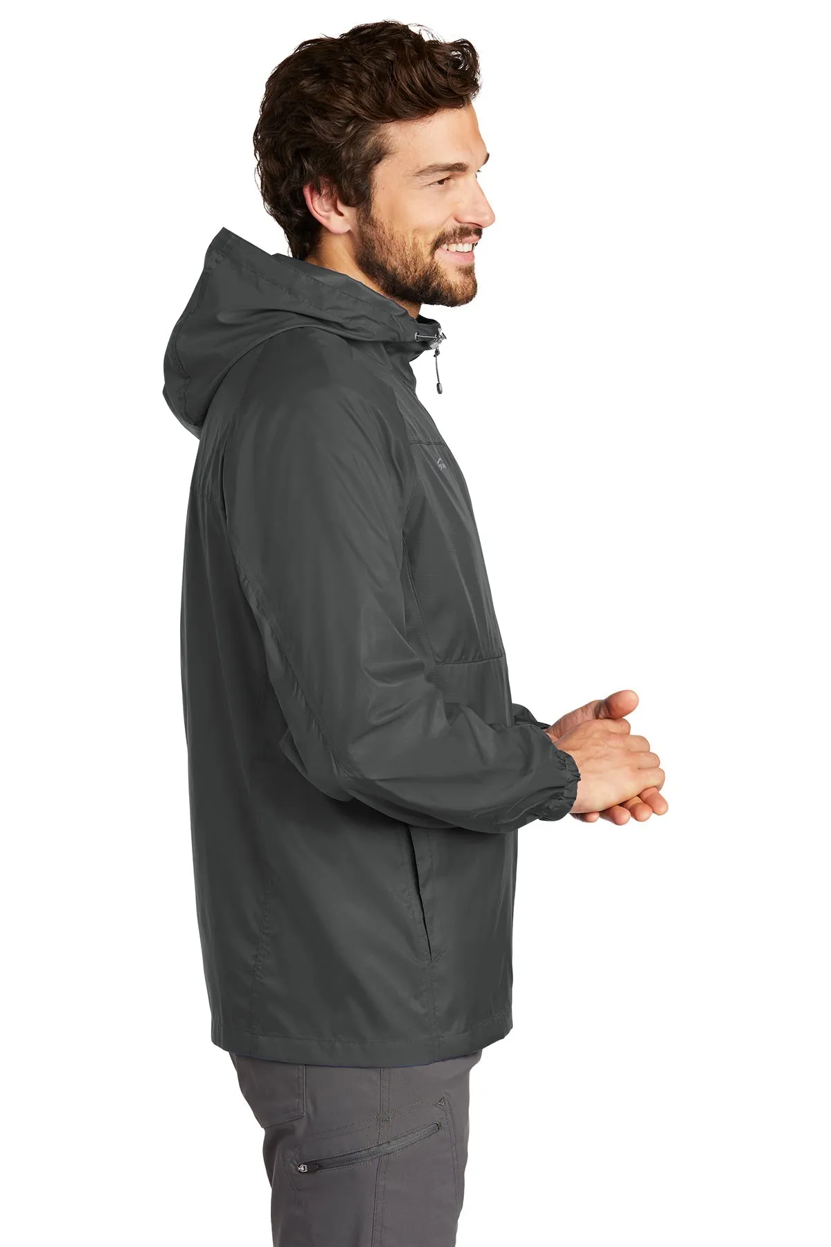 Eddie Bauer Custom Packable Wind Jackets, Grey Steel