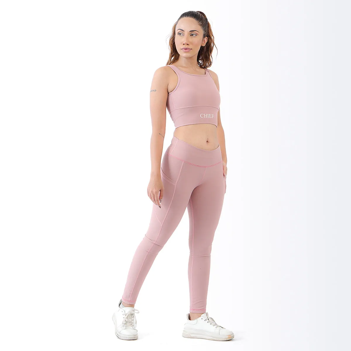 Enhance Sports Bra & Leggings Pink