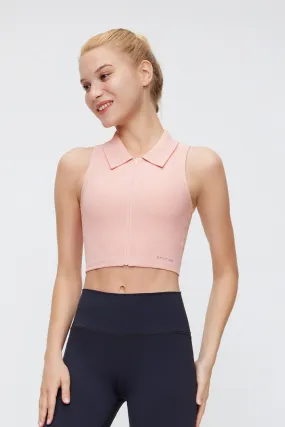 FlexEase™ Collared Crop Top