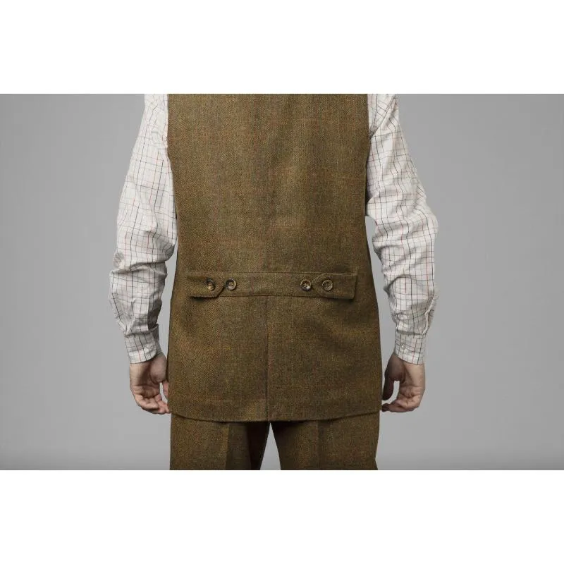 Harkila Kenmore Mens Tweed Shooting Waistcoat - Terragon Brown