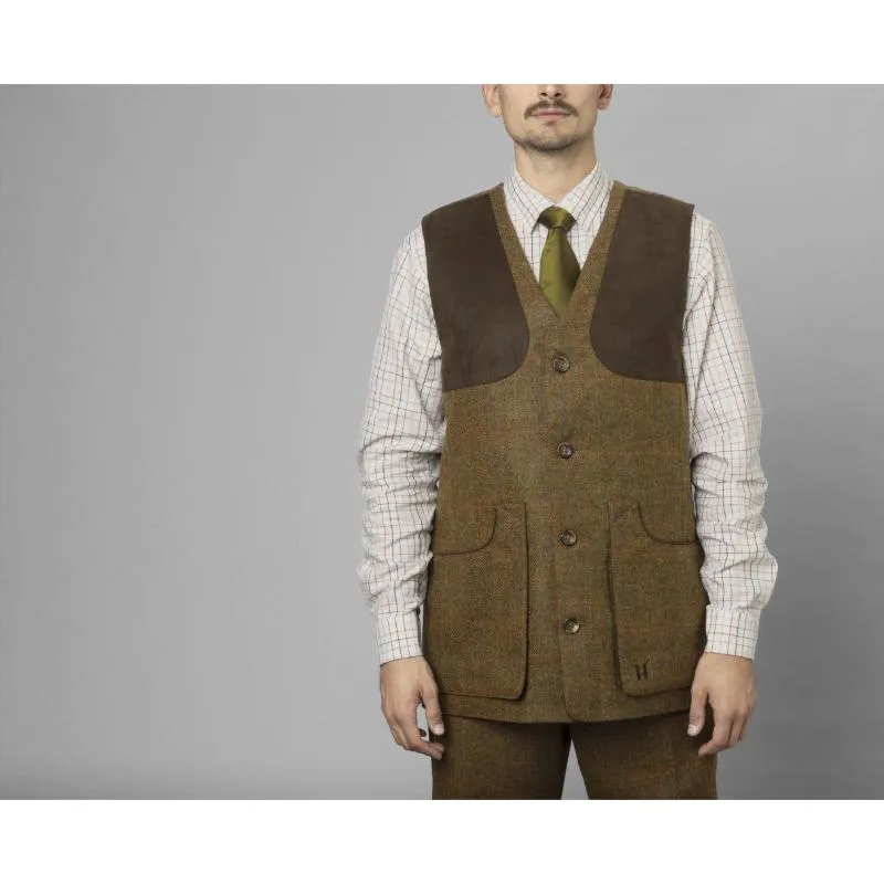 Harkila Kenmore Mens Tweed Shooting Waistcoat - Terragon Brown