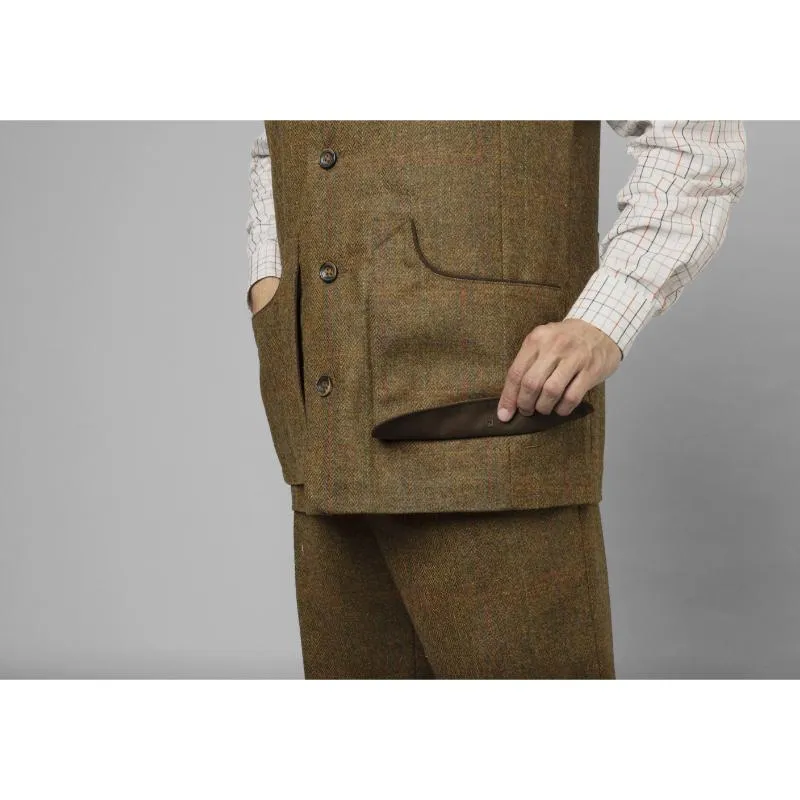 Harkila Kenmore Mens Tweed Shooting Waistcoat - Terragon Brown