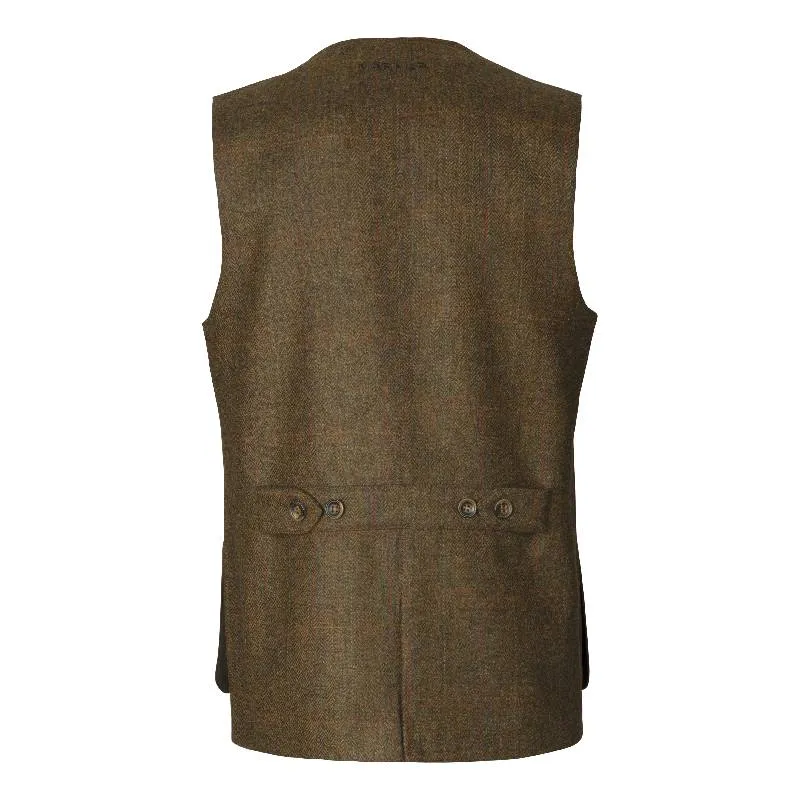 Harkila Kenmore Mens Tweed Shooting Waistcoat - Terragon Brown