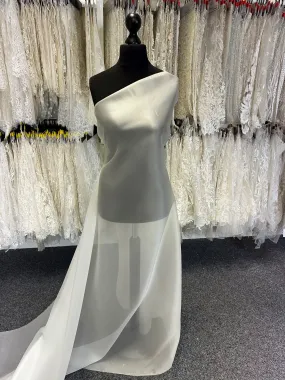 Ivory Silk Organza Satin - Consumption