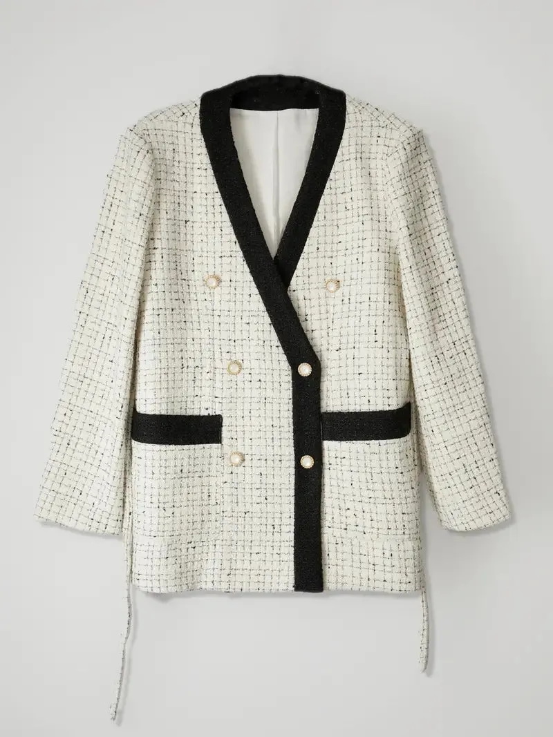 Ivyshape | Autumn/Winter Wool Blend Jacket for Women