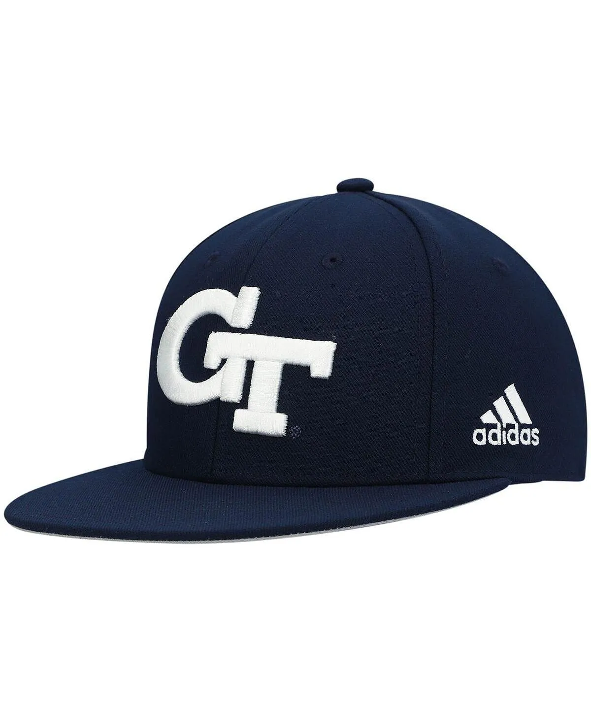 Men's Navy Blue Yellow Georgia Tech Jackets adidas Logo Baseball Cap