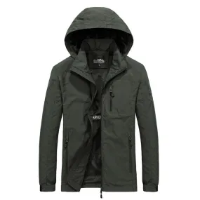 Men's Windbreaker Jackets Waterproof Windshield Jacket Men Military Hooded Water Proof Wind Breaker Casual Coat Male 2023 Autumn