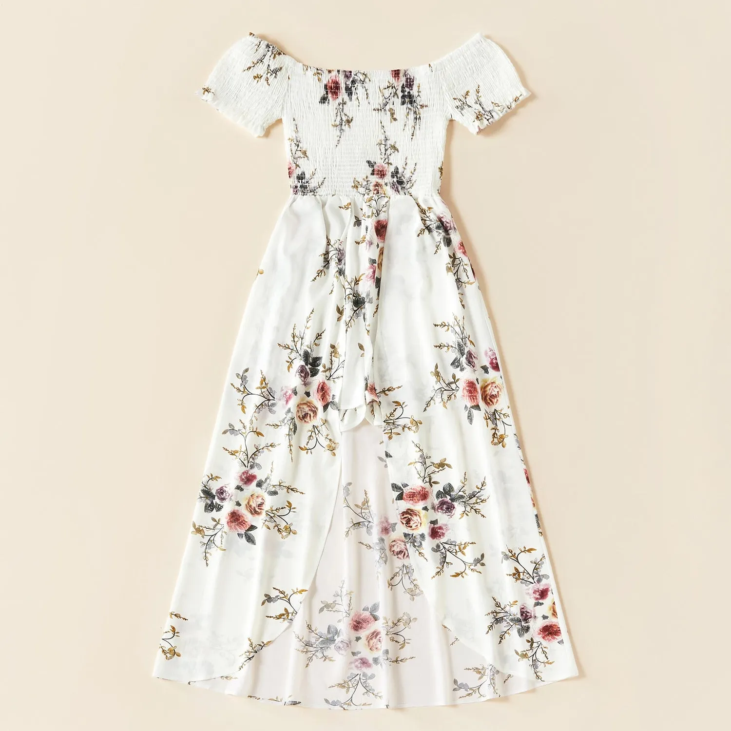 Mummy & Daughter Matching Romantic Floral Romper-Dress