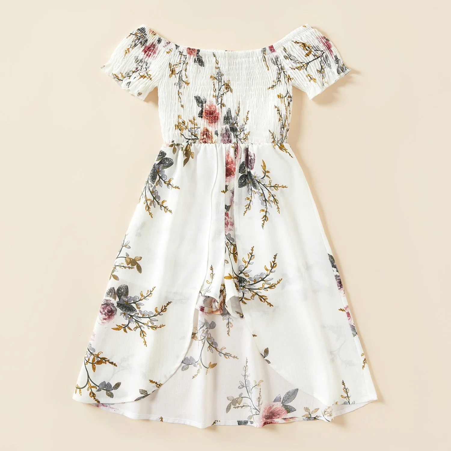 Mummy & Daughter Matching Romantic Floral Romper-Dress