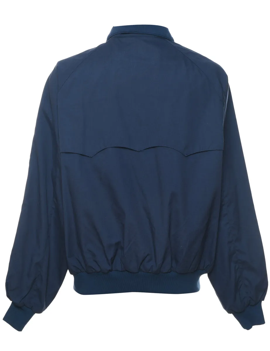 Navy Zip-Front Nylon Jacket - XL