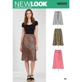 New Look Sewing Pattern N6623 Misses' Skirt In Three Lengths