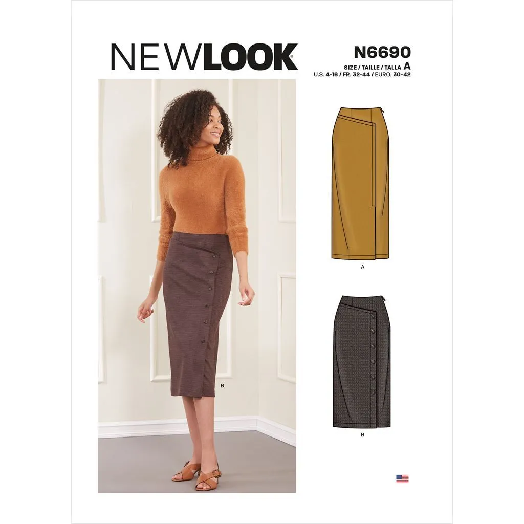 New Look Sewing Pattern N6690 Misses' Skirts