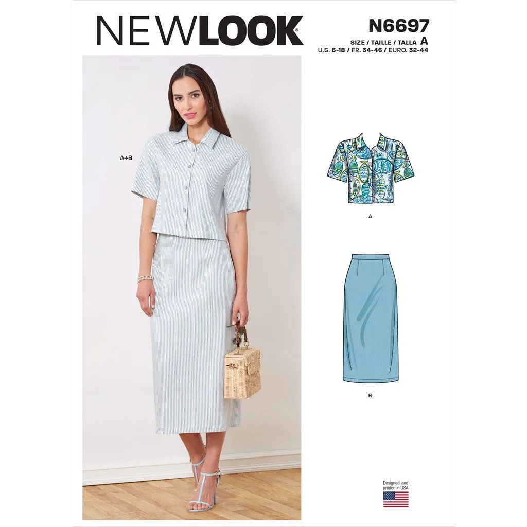 New Look Sewing Pattern N6697 Top and Skirt