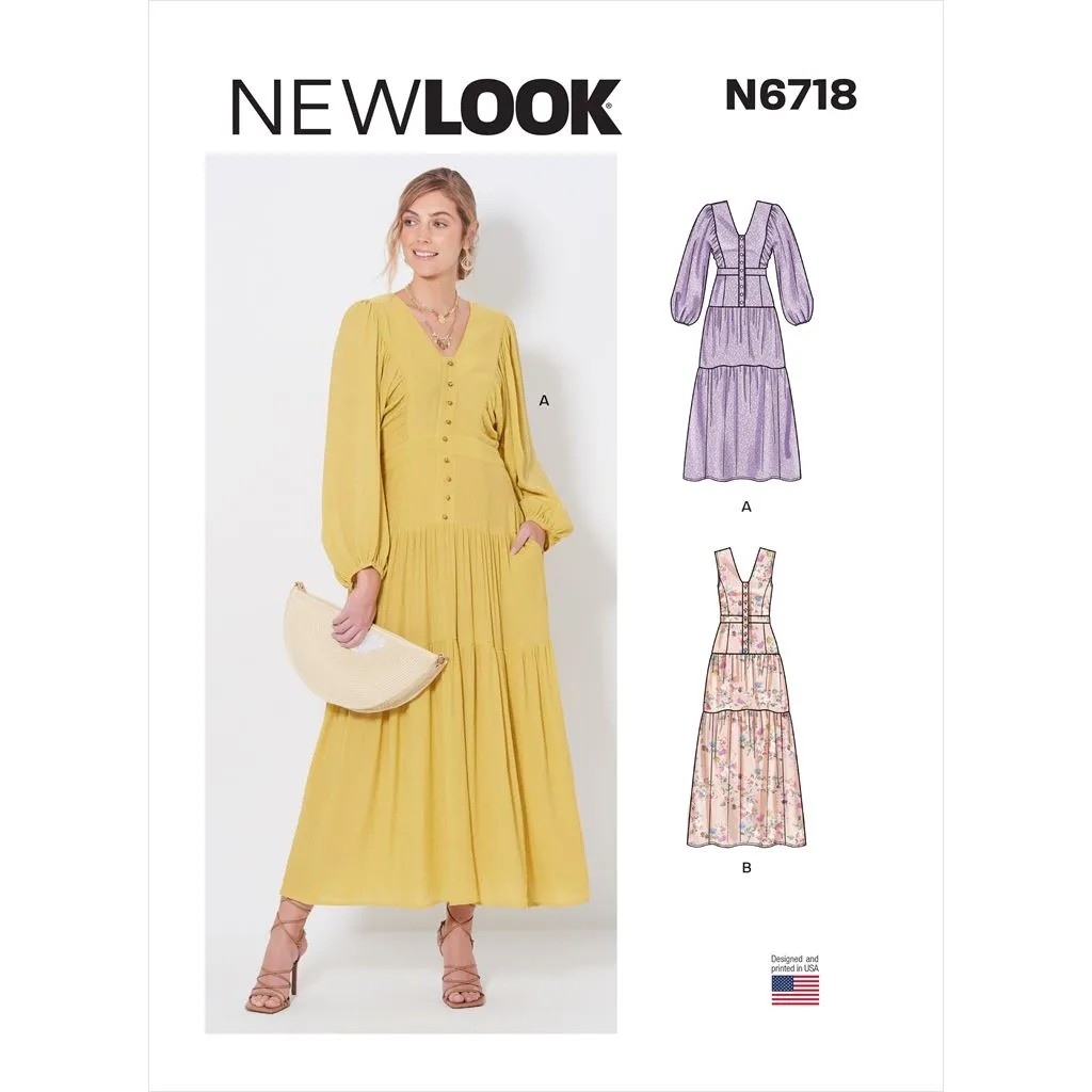 New Look Sewing Pattern N6718 Misses' Dress