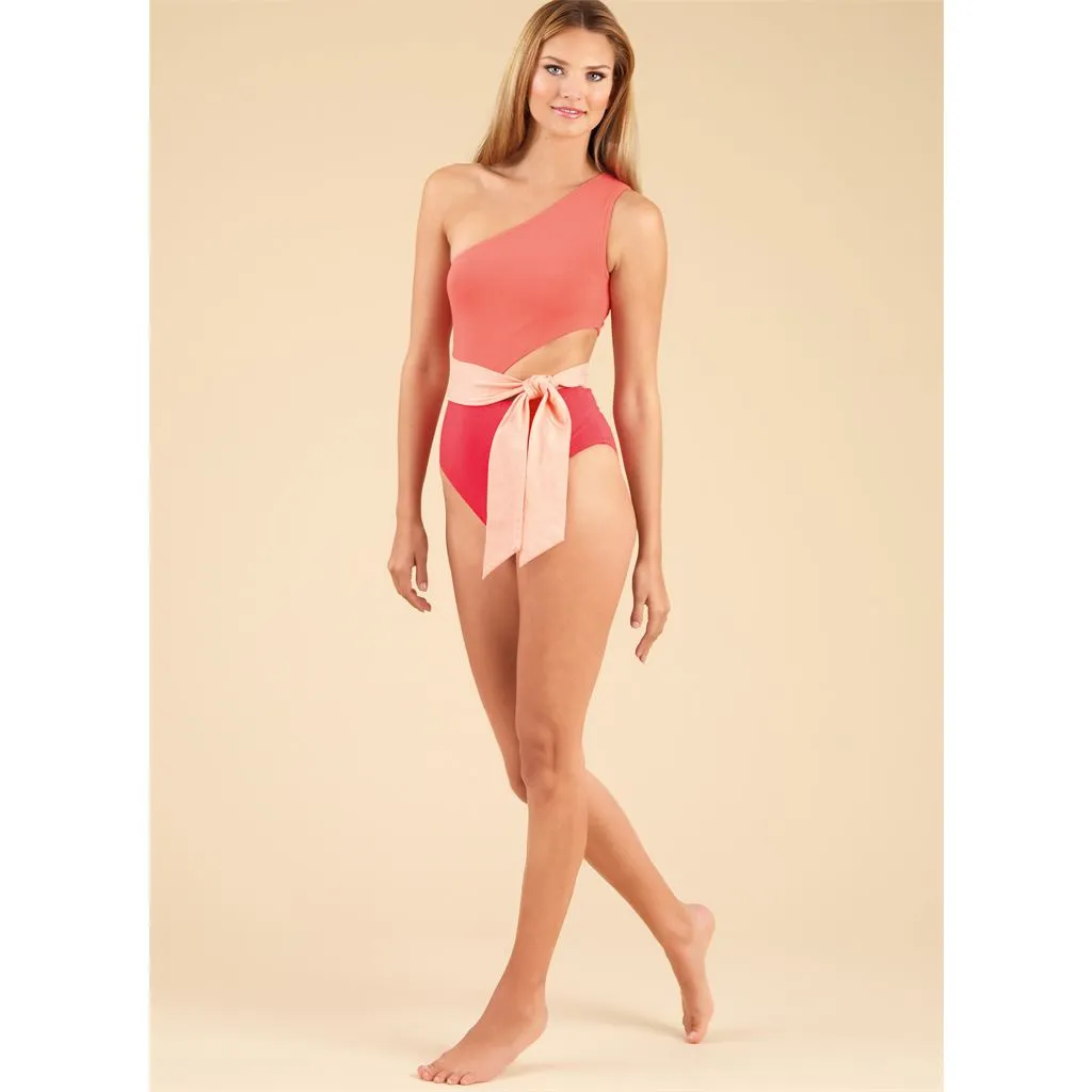 New Look Sewing Pattern N6734 Misses' Swimsuit and Wrap Skirt