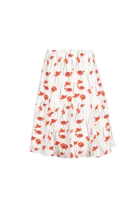 Pansy Skirt - Red Spanish Poppy