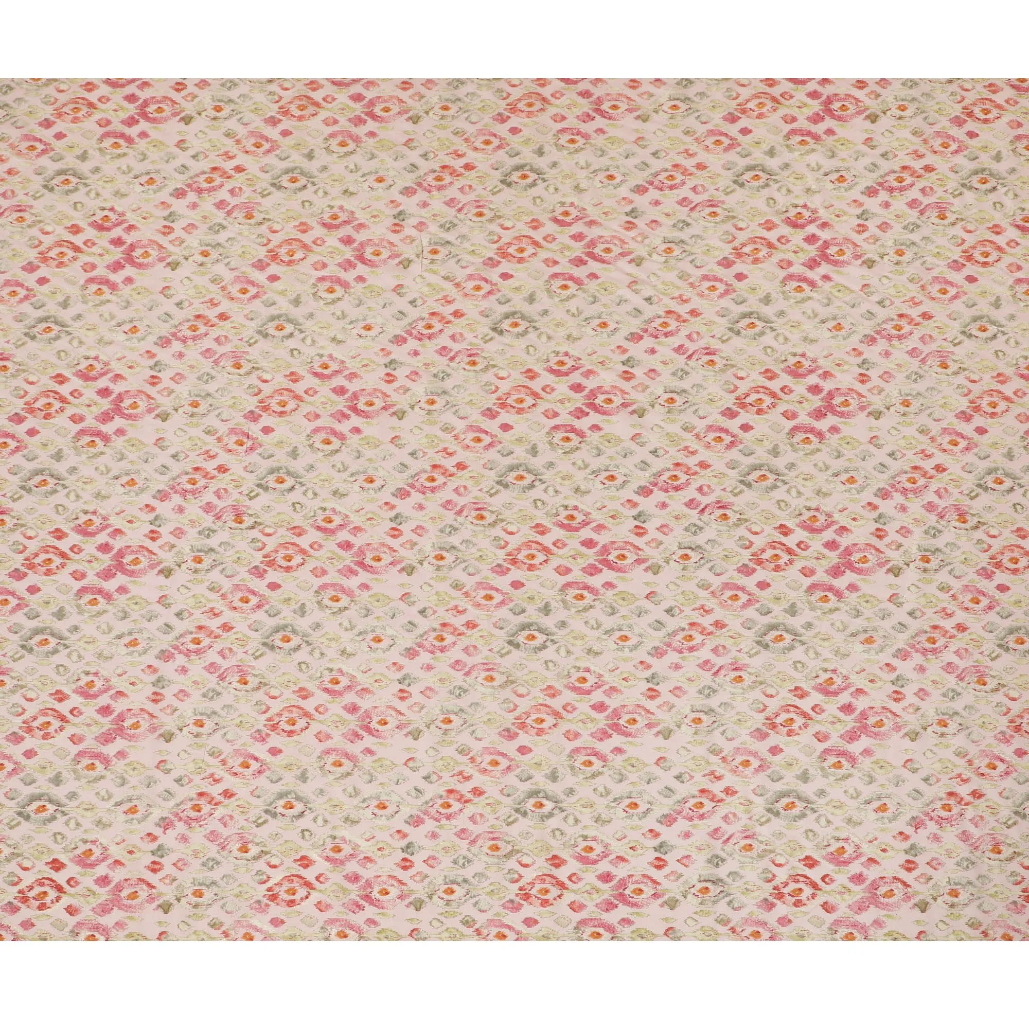 Romantic Rose Garden Viscose Fabric - 110cm Width, Soft & Breathable, Available Online in Meters-D18014