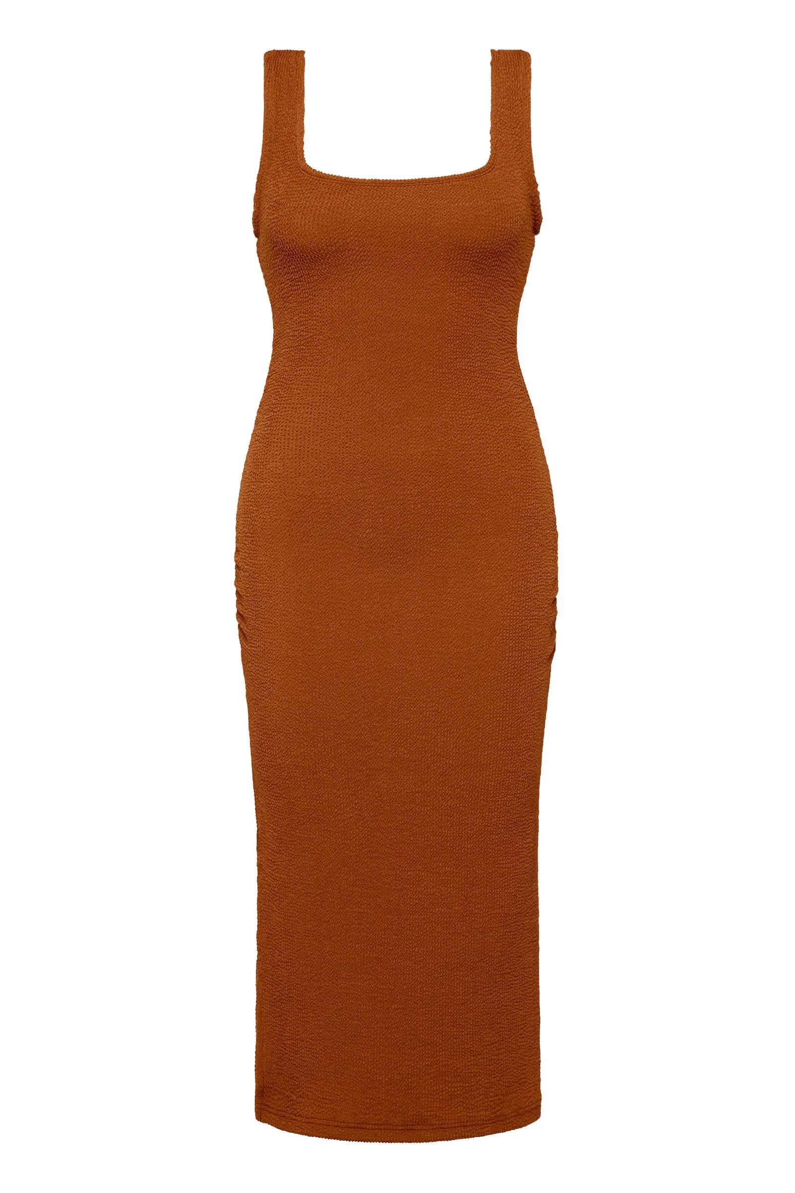 Solstice Midi Dress Caramel