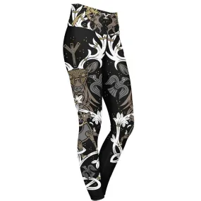 Stag of Valhalla High Waisted Leggings