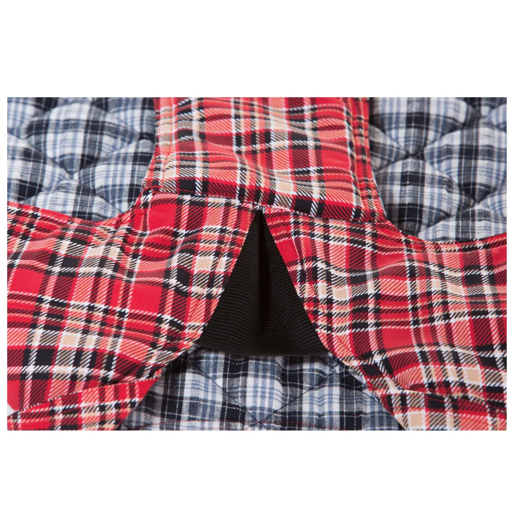 Tartan Red Dog Coat