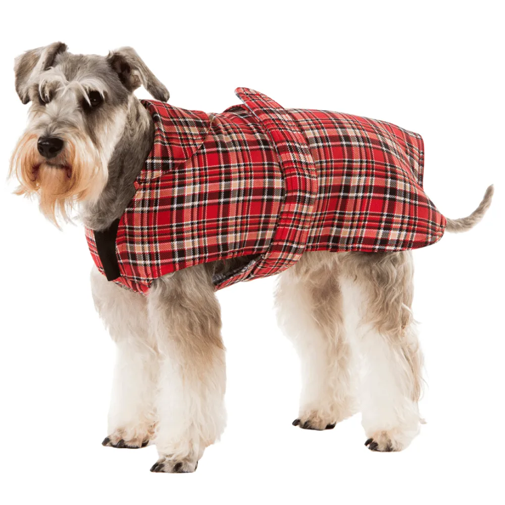 Tartan Red Dog Coat