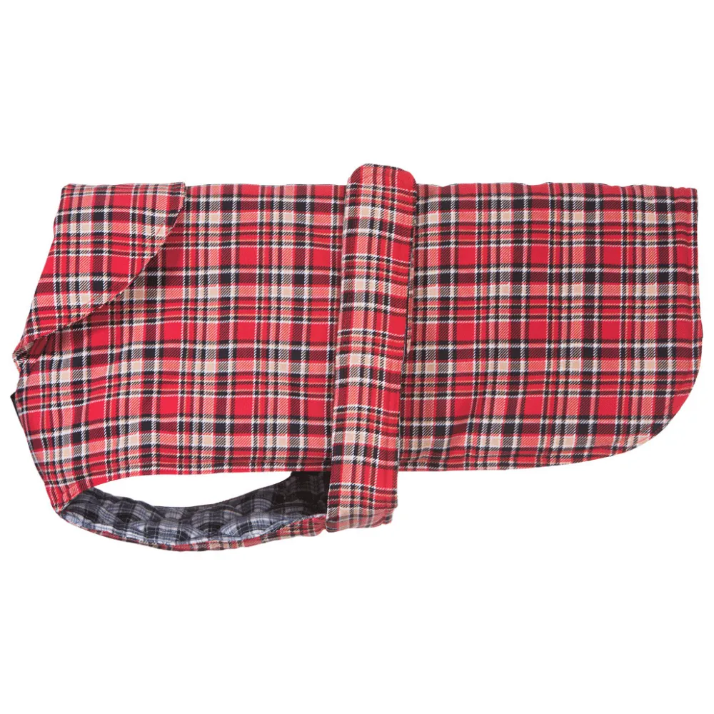 Tartan Red Dog Coat