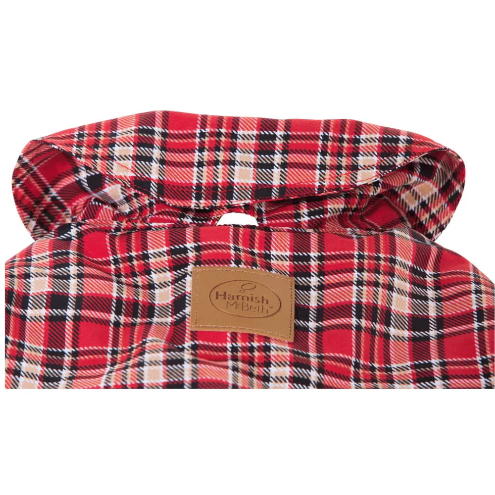 Tartan Red Dog Coat