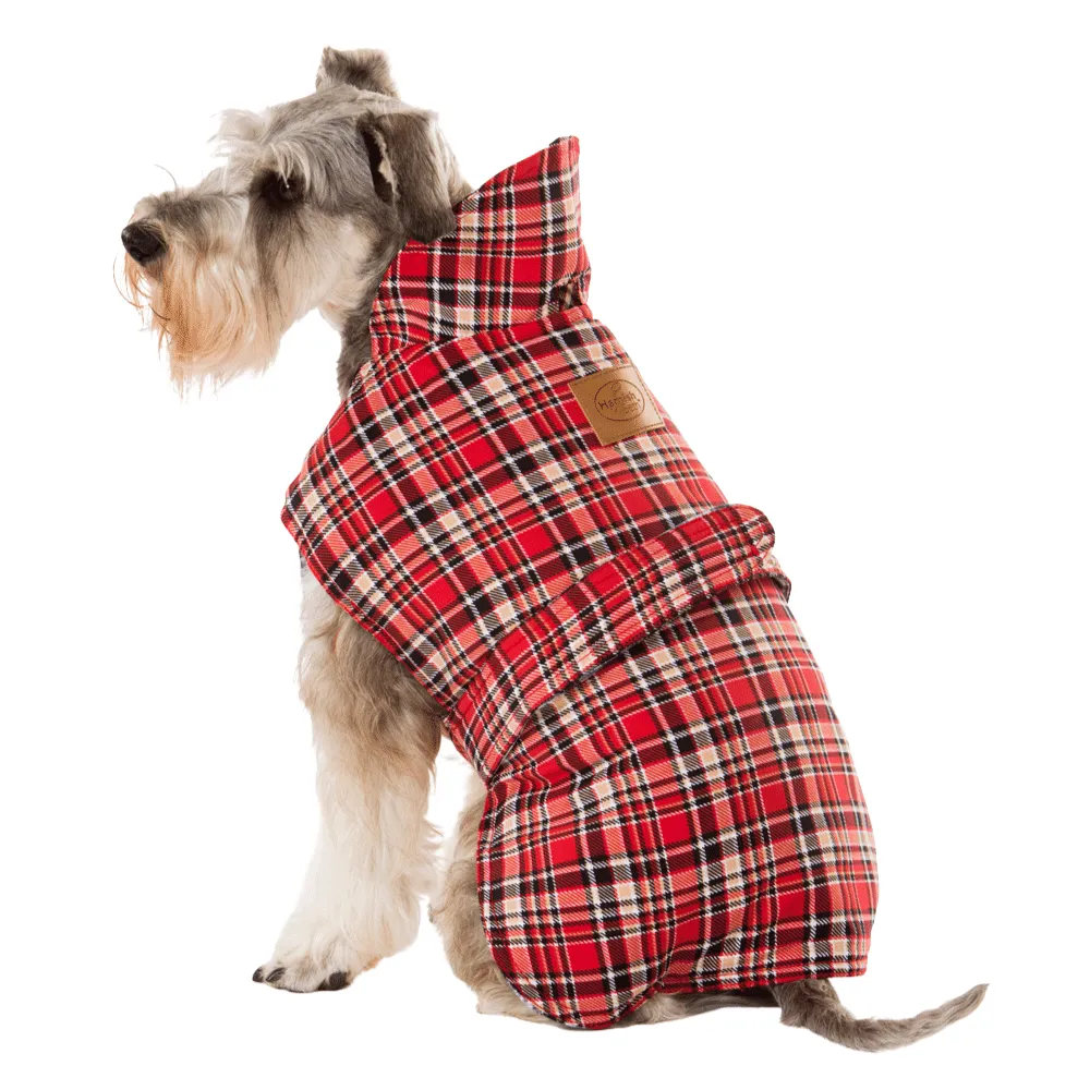 Tartan Red Dog Coat