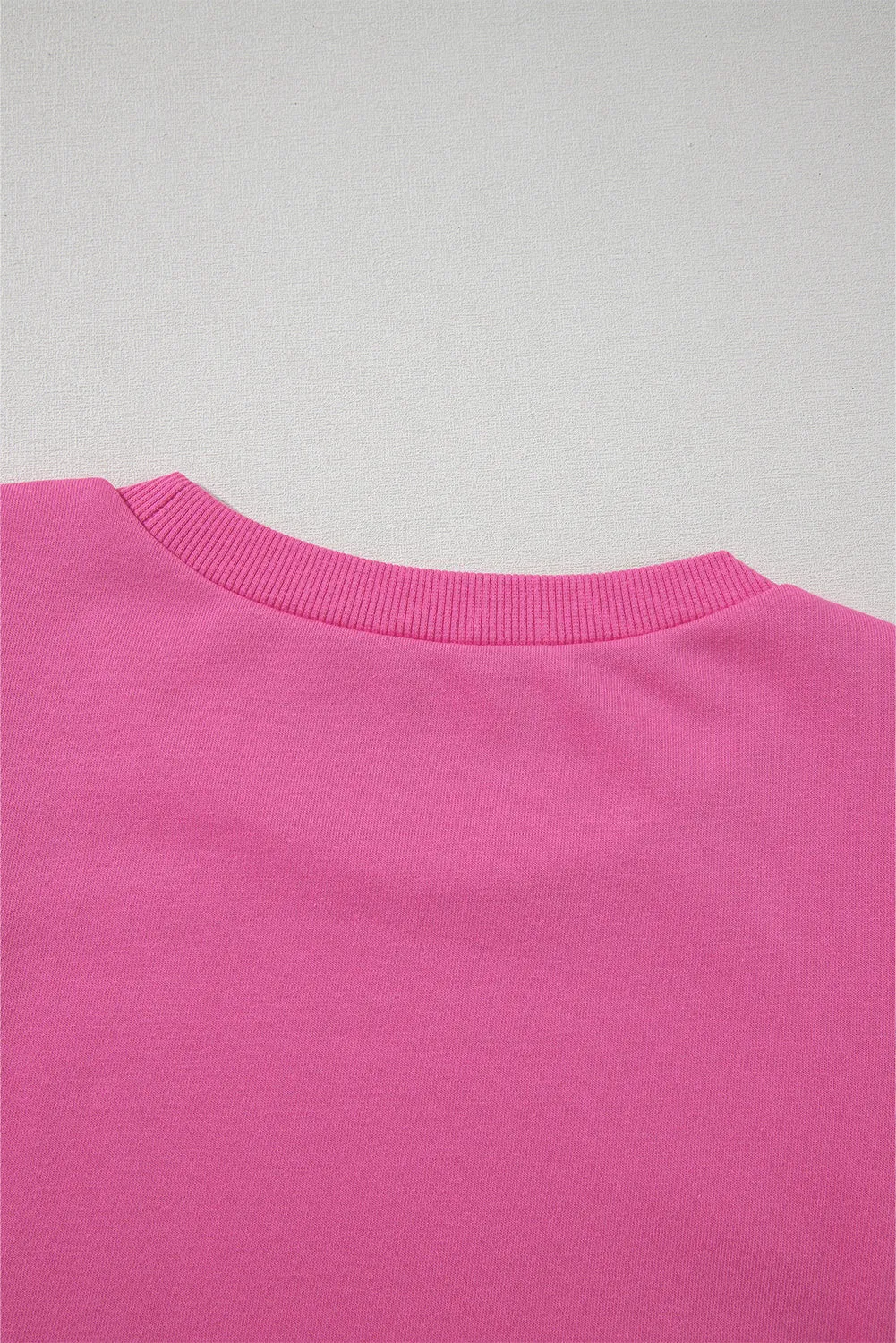 Textured Round Neck Sweatshirt