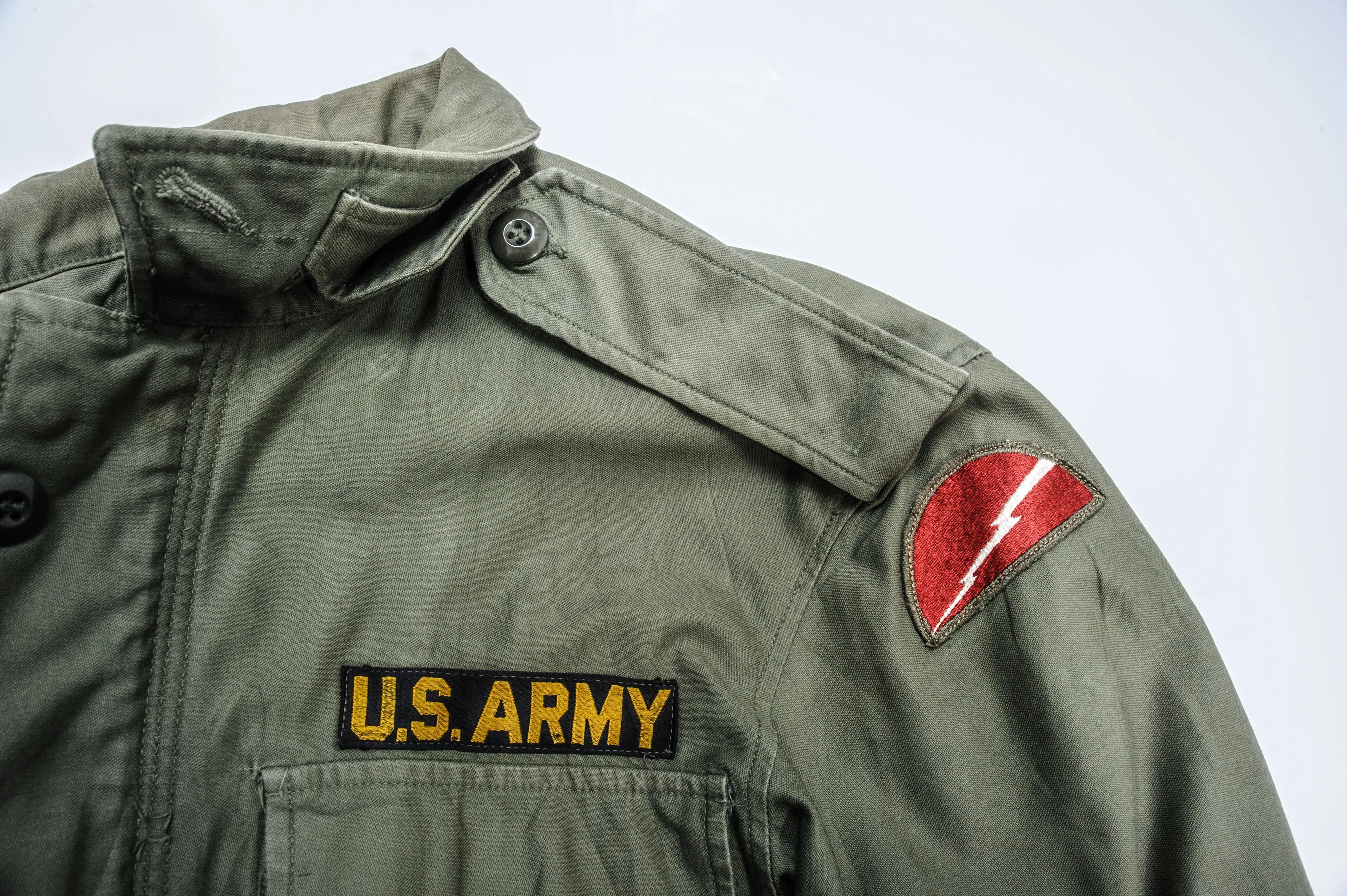 VINTAGE US ARMY M51 FIELD JACKET 1963 VIETNAM WAR 78TH INFANTRY DIVISION PATCH SMALL REGULAR