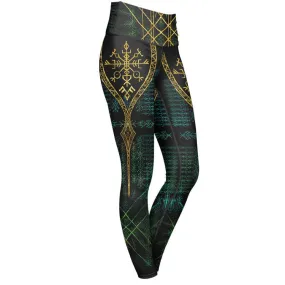 Web of Fate High Waisted Leggings - Limited