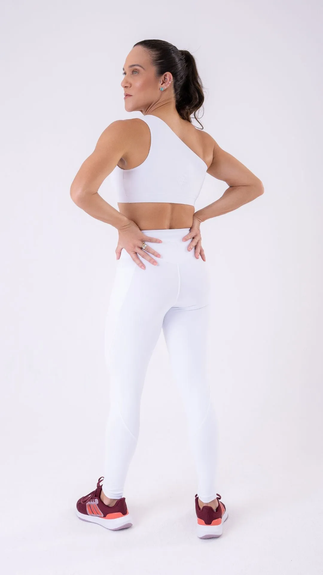 White Feminine Legging