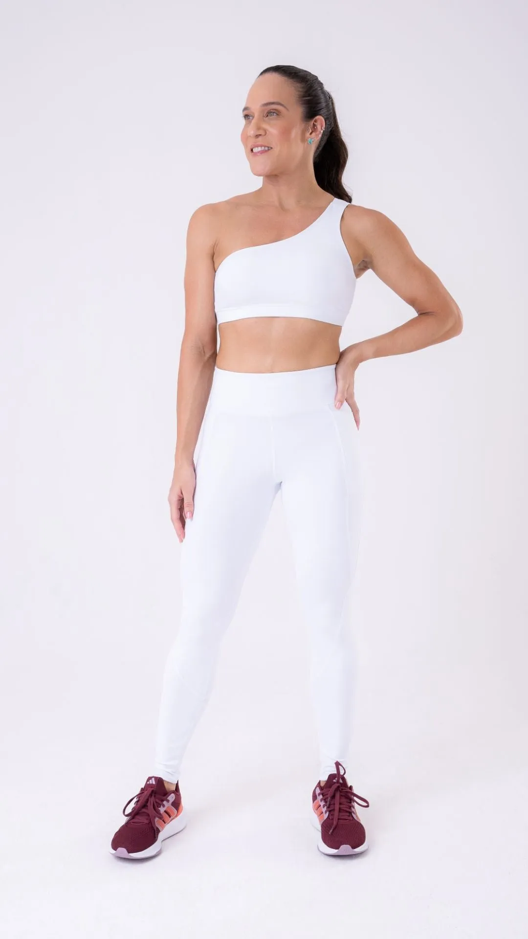 White Feminine Legging