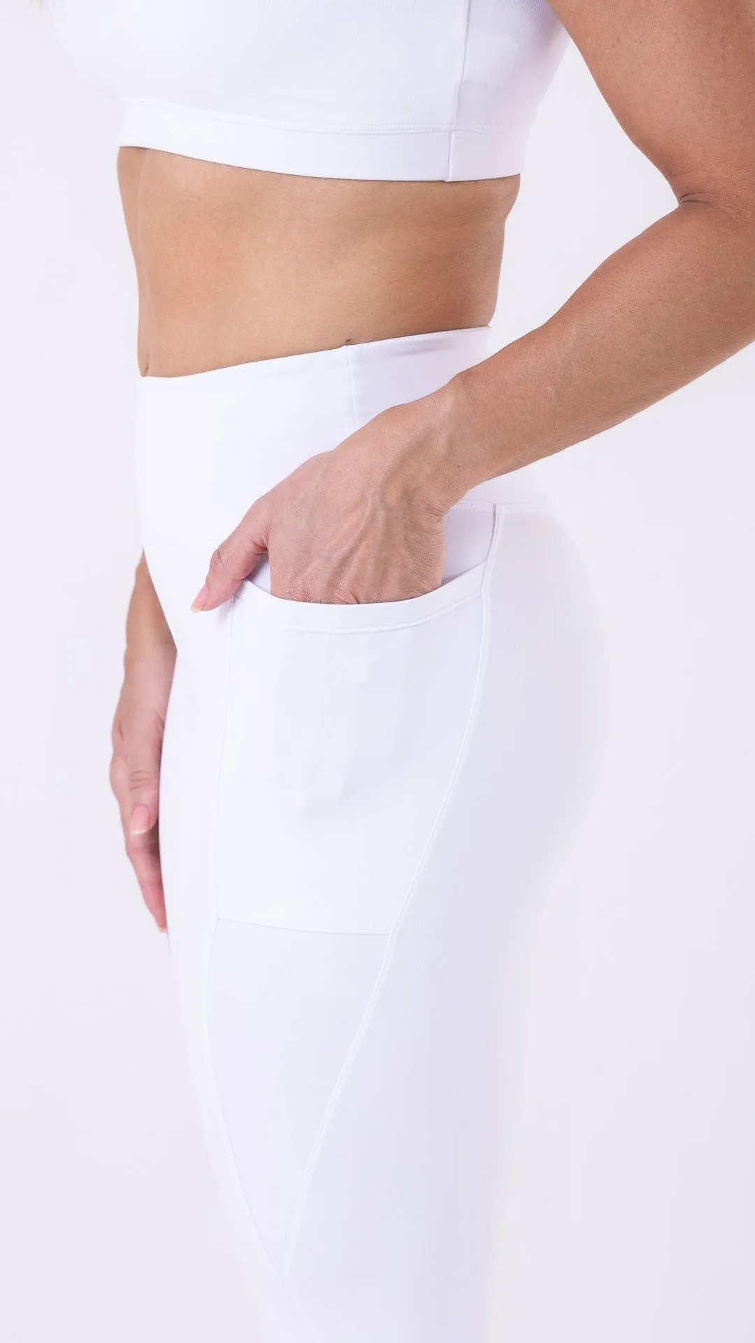 White Feminine Legging