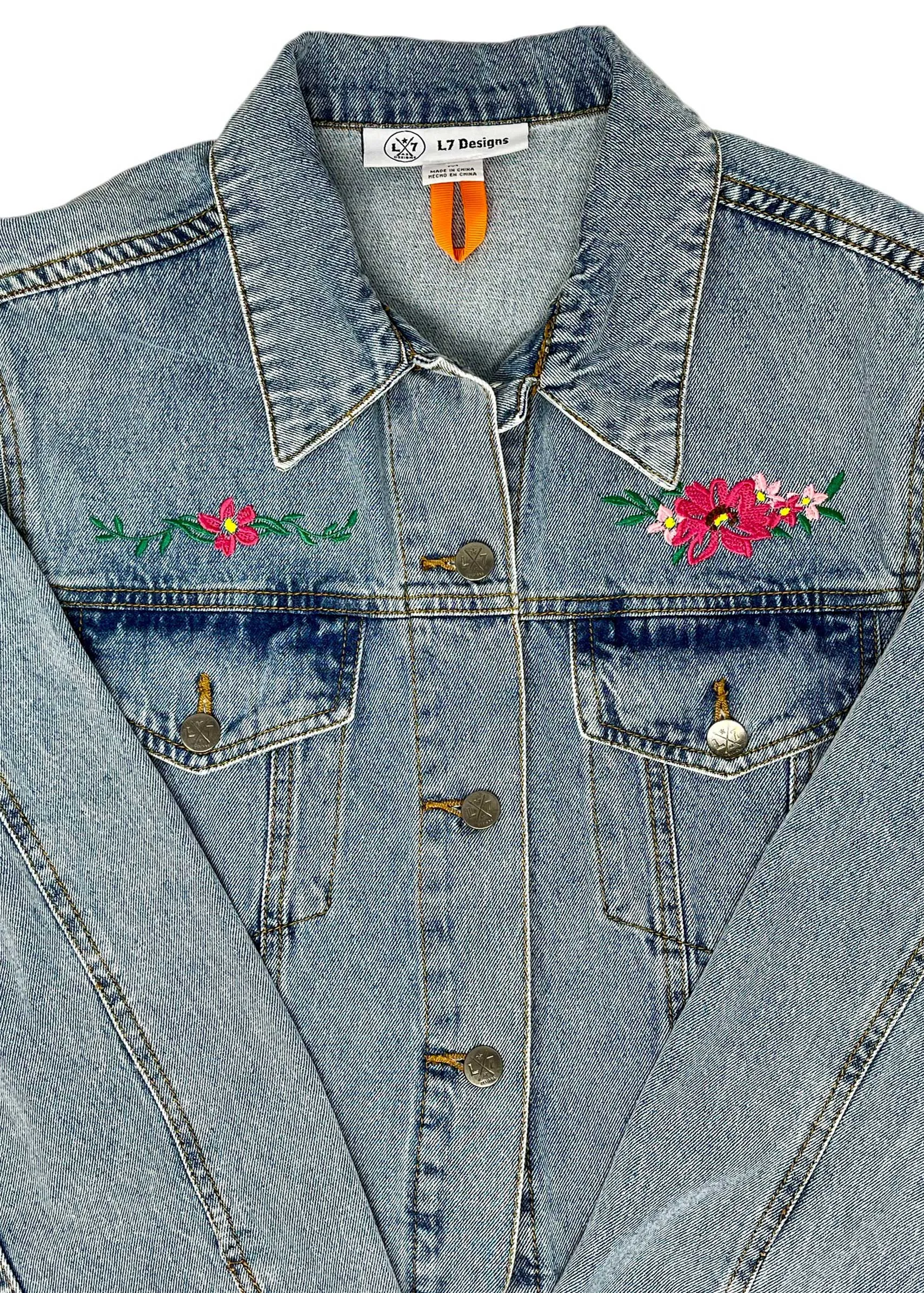 Wild Flowers Denim Jacket