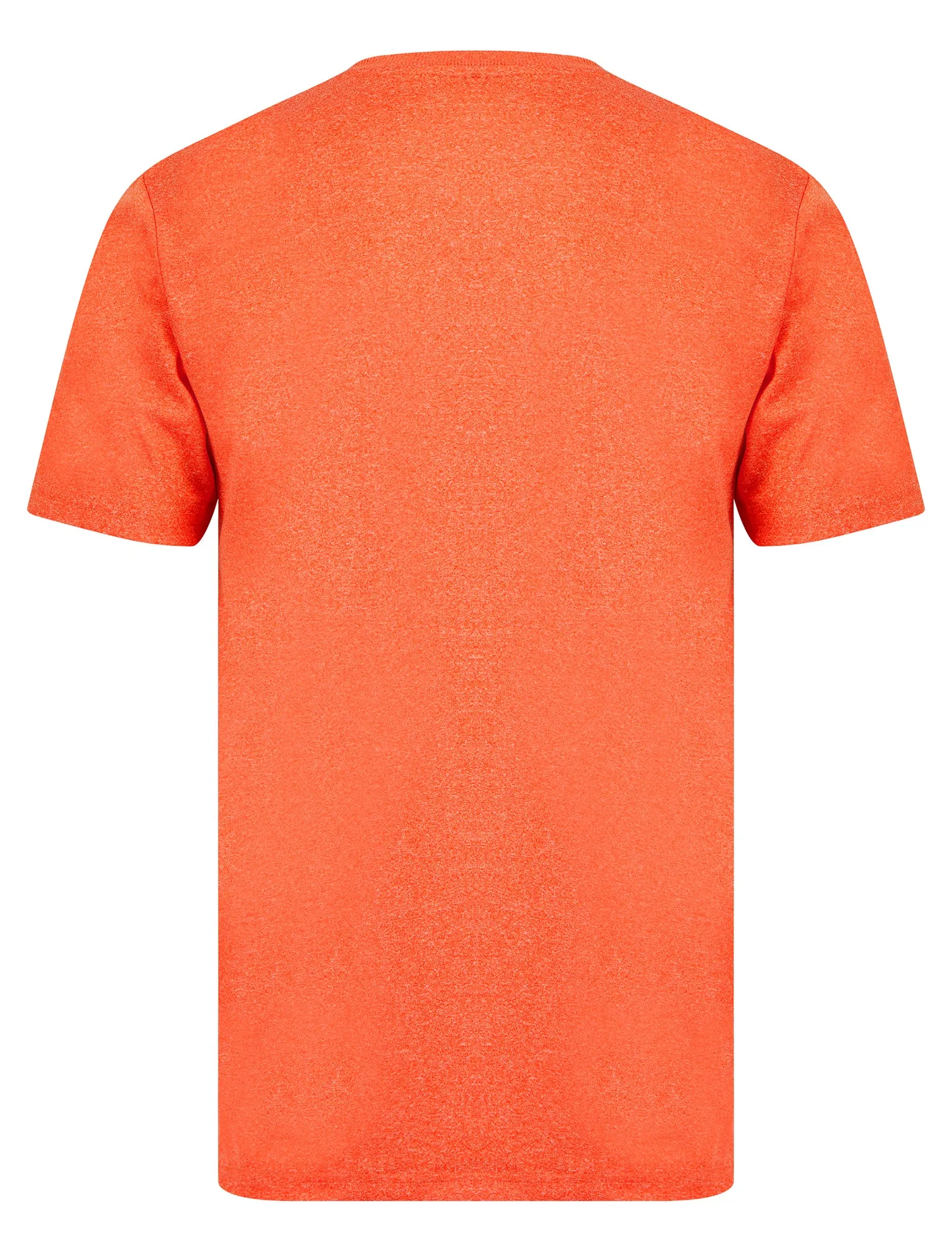 Winger Motif Jersey Grindle Crew-Neck T-Shirt in Puffin'S Bill Orange - Tokyo Laundry