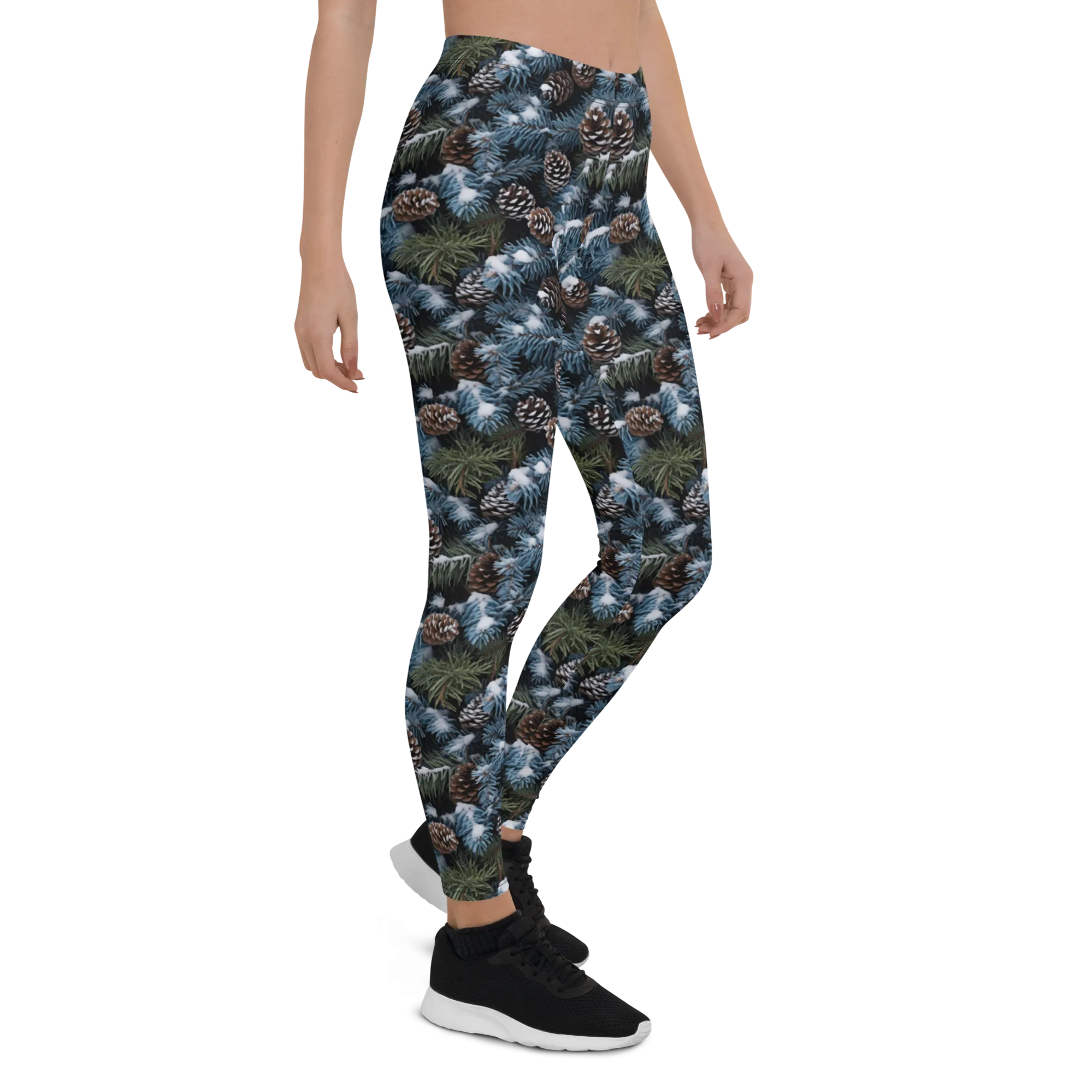 Winter Pine Cone Leggings