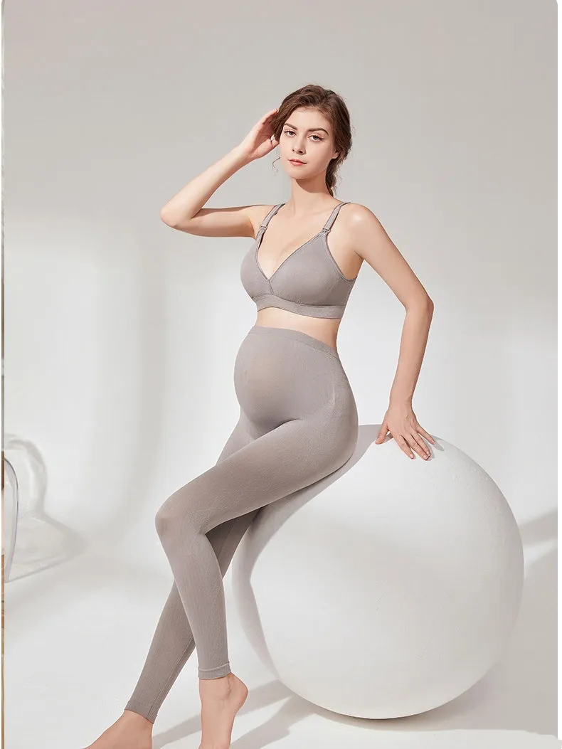 Women's High-Waisted Supportive and Stretchy Maternity Leggings